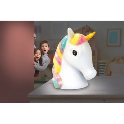 Globo - Veilleuse enfant LED/1W/230/4,5V 3xAA Licorne