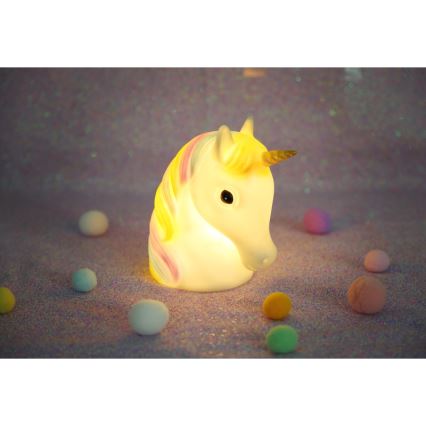 Globo - Veilleuse enfant LED/1W/230/4,5V 3xAA Licorne