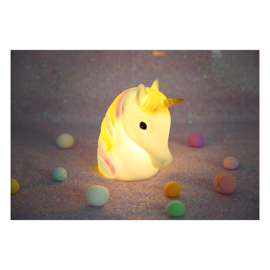 Globo - Veilleuse enfant LED/1W/230/4,5V 3xAA Licorne