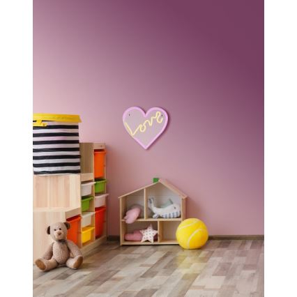 Globo - Décoration murale LED néon LED/3W/USB cœur