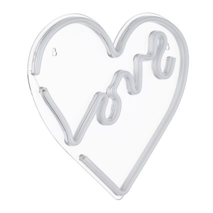 Globo - Décoration murale LED néon LED/3W/USB cœur