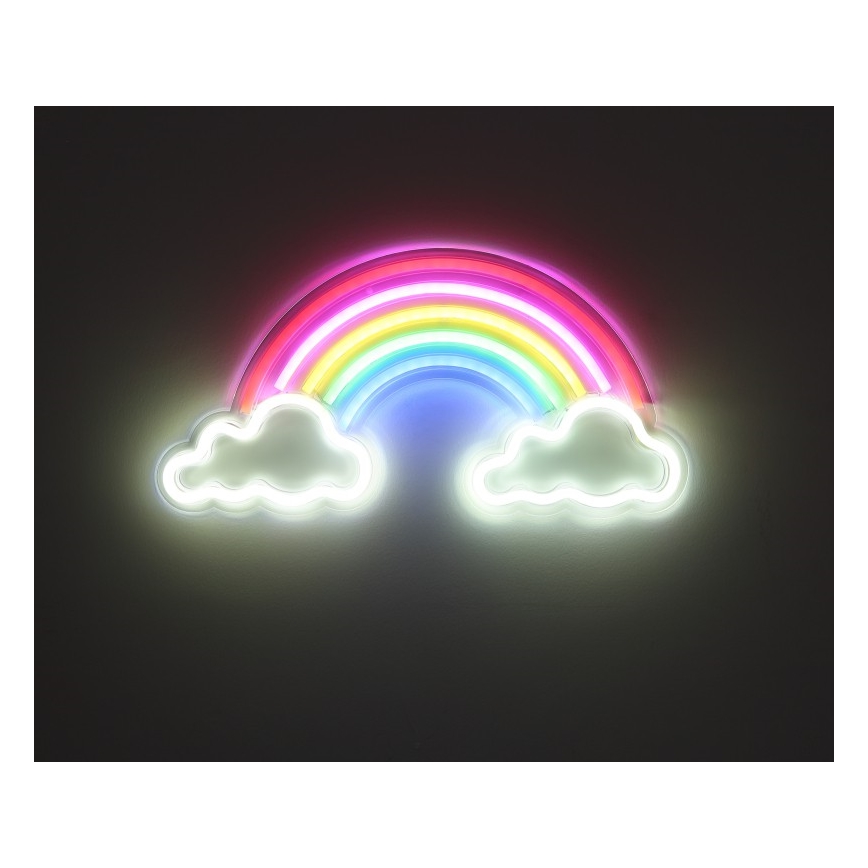 Globo - Décoration murale LED néon LED/3W/USB arc-en-ciel
