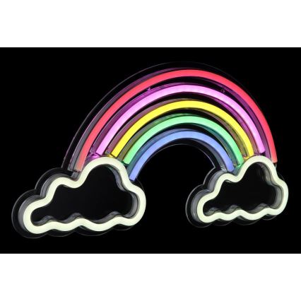 Globo - Décoration murale LED néon LED/3W/USB arc-en-ciel