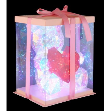 Globo - Décoration de table LED en coffret cadeau LED/6W/5V USB Ours