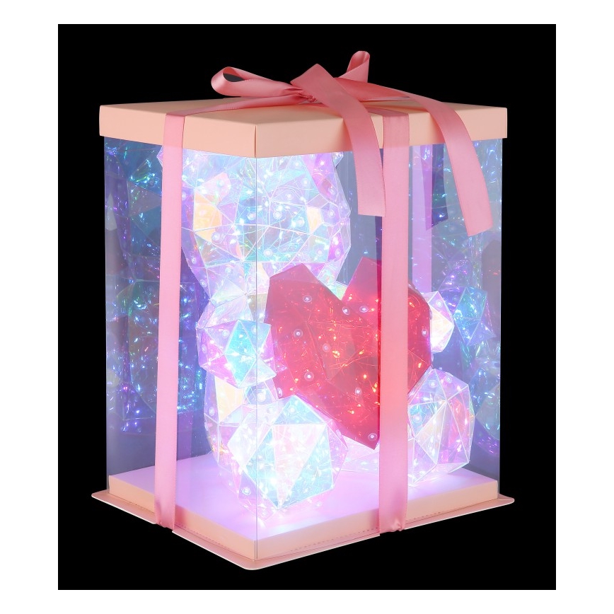 Globo - Décoration de table LED en coffret cadeau LED/6W/5V USB Ours