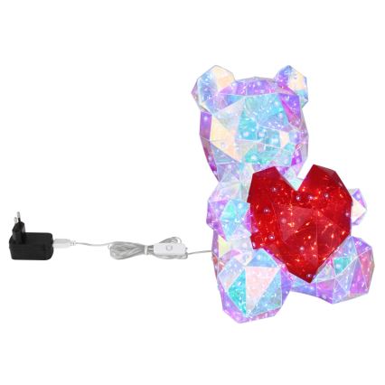 Globo - Décoration de table LED en coffret cadeau LED/6W/5V USB Ours