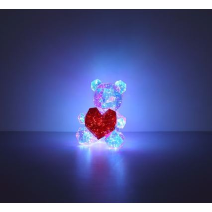 Globo - Décoration de table LED en coffret cadeau LED/6W/5V USB Ours