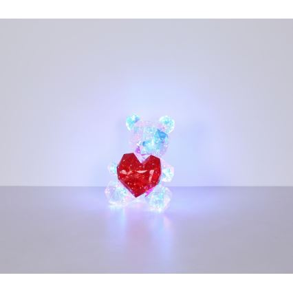 Globo - Décoration de table LED en coffret cadeau LED/6W/5V USB Ours