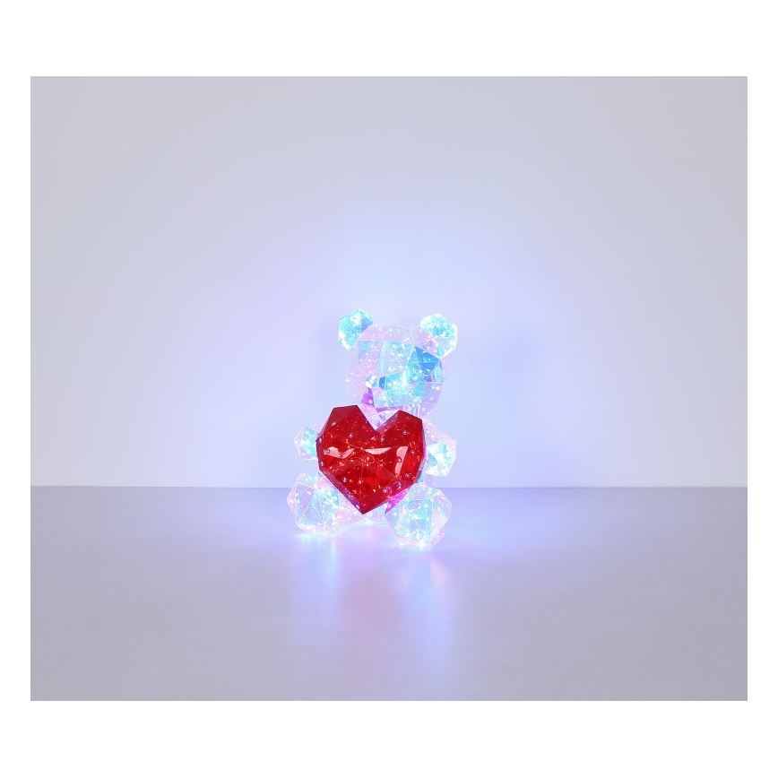 Globo - Décoration de table LED en coffret cadeau LED/6W/5V USB Ours