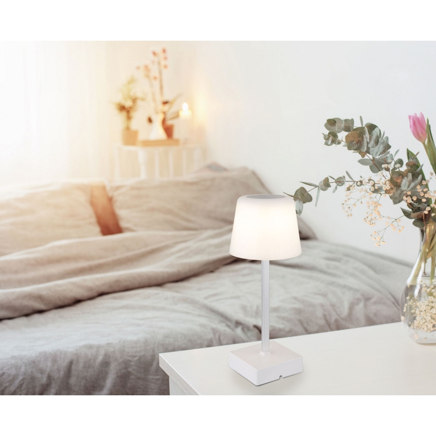 Globo - Lampe de table tactile LED dimmable LED/2W/5V 3000/4500/6500K 800 mAh blanche