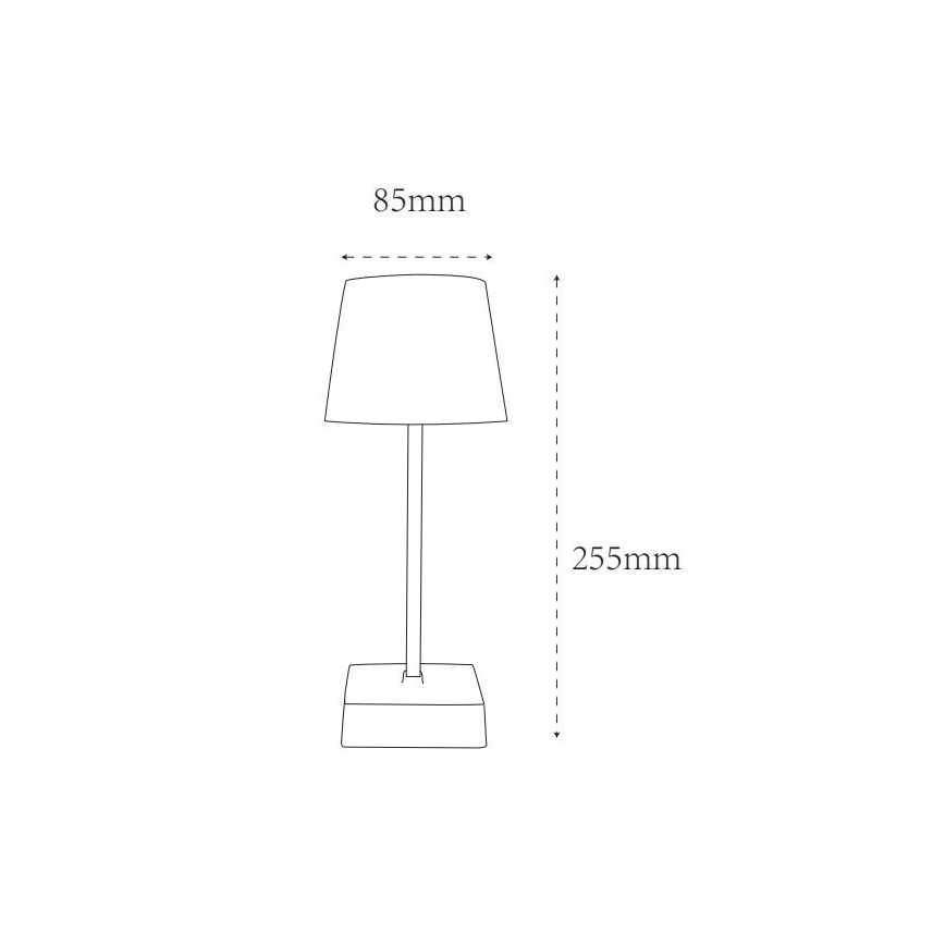 Globo - Lampe de table tactile LED dimmable LED/2W/5V 3000/4500/6500K 800 mAh blanche
