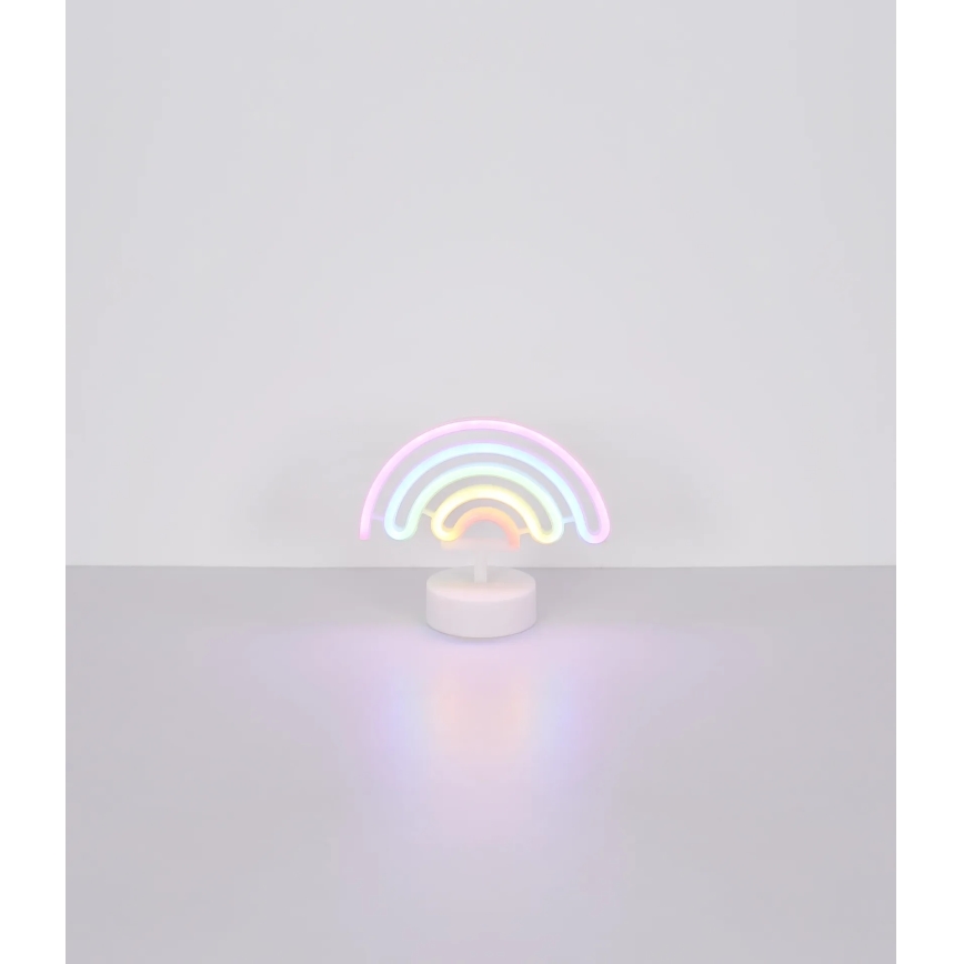 Globo - Décoration de table néon LED/2W/3xAA arc-en-ciel