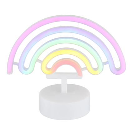 Globo - Décoration de table néon LED/2W/3xAA arc-en-ciel