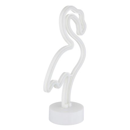 Globo - Décoration de table néon LED/2W/3xAA flamant rose