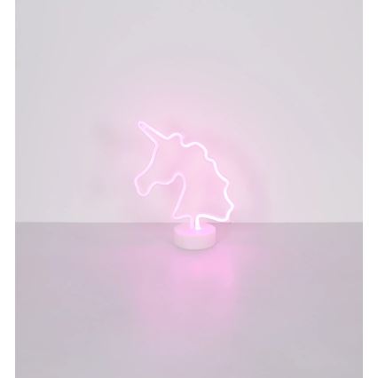 Globo - Décoration de table néon LED/2W/3xAA licorne
