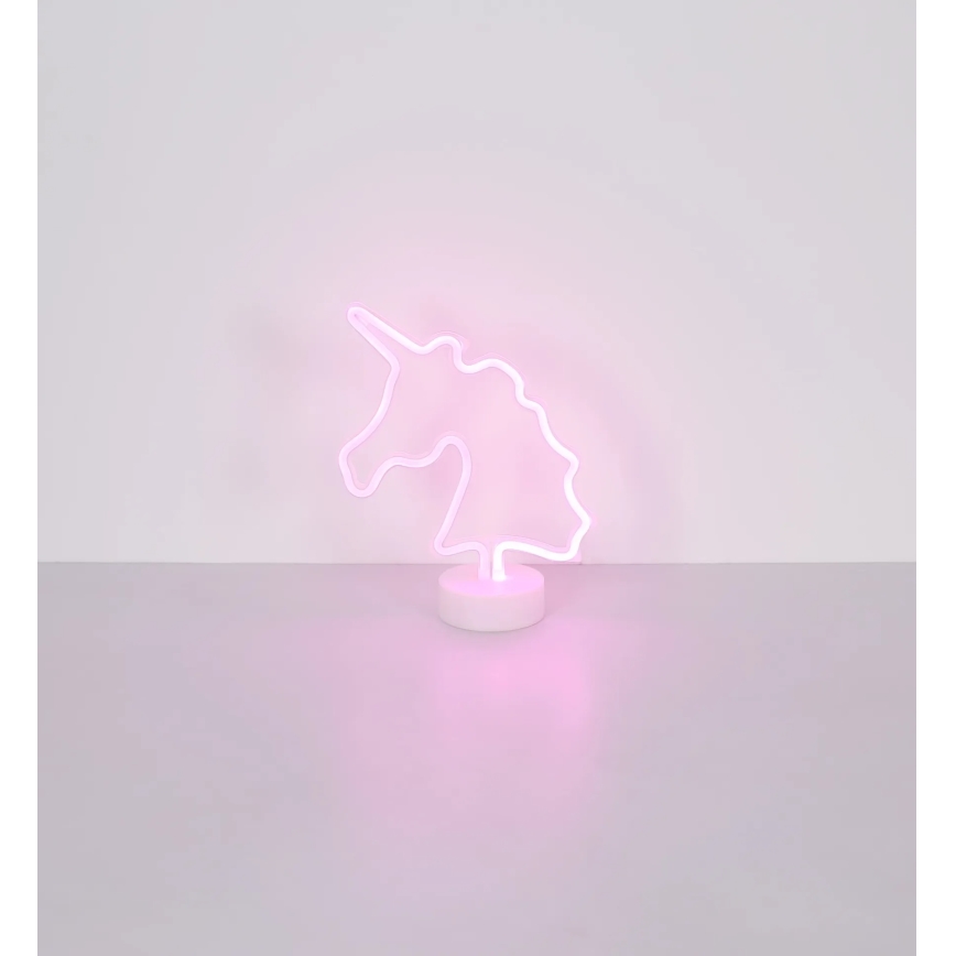 Globo - Décoration de table néon LED/2W/3xAA licorne