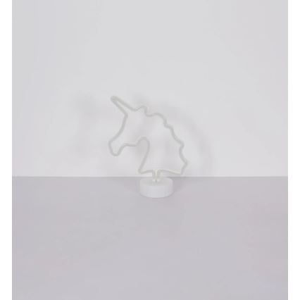 Globo - Décoration de table néon LED/2W/3xAA licorne