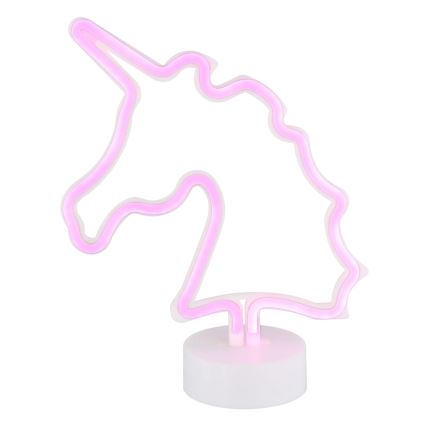 Globo - Décoration de table néon LED/2W/3xAA licorne