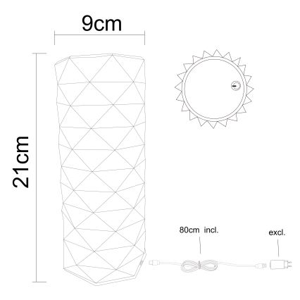 Globo - Lampe de table tactile LED à intensité variable LED/1W/5V 2700/4000/6500K 800 mAh