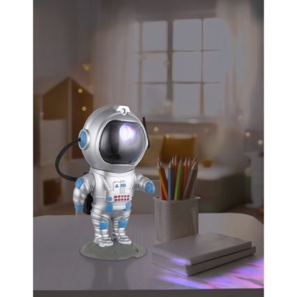 Globo - Lampe de table RGB LED/4,5W/5V astronaute argent