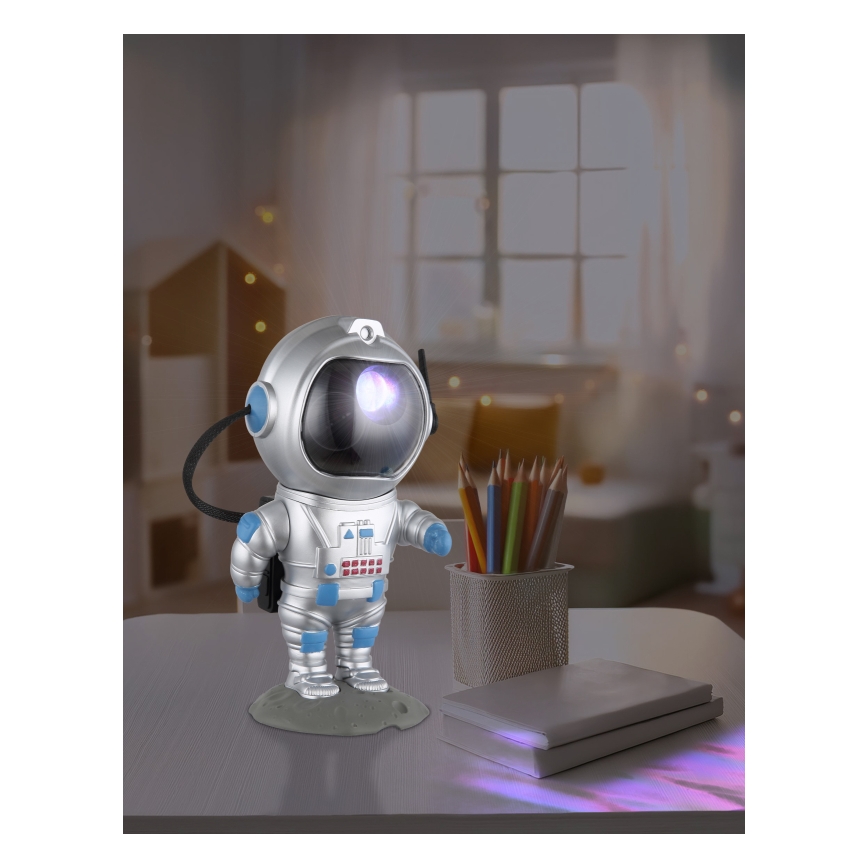 Globo - Lampe de table RGB LED/4,5W/5V astronaute argent