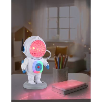 Globo - Lampe de table RGB LED/6W/5V astronaute blanc