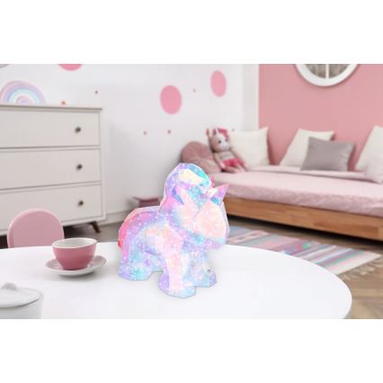 Globo - Décoration de table rechargeable à LED dimmable LED/4W/5V 1800 mAh licorne
