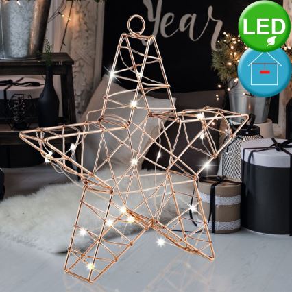 Globo 28199 - Décoration LED pour fenêtre 15xLED/0,06W/3xAA étoile