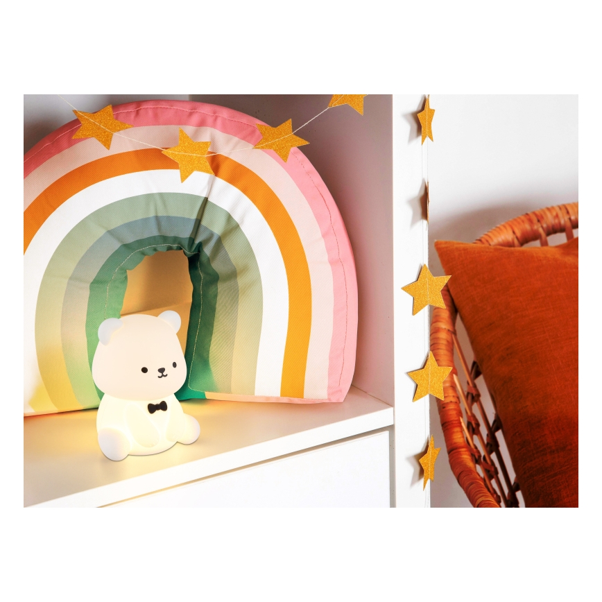 Globo - Veilleuse enfant rechargeable LED RGBW dimmable LED/1W/5V 1200 mAh motif ours