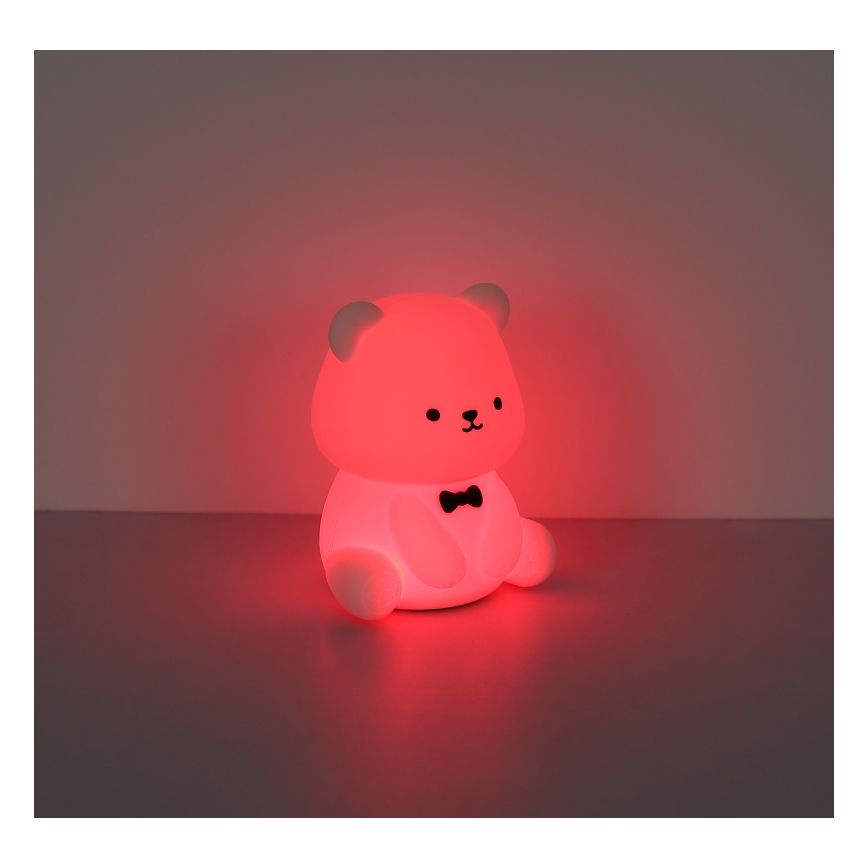 Globo - Veilleuse enfant rechargeable LED RGBW dimmable LED/1W/5V 1200 mAh motif ours