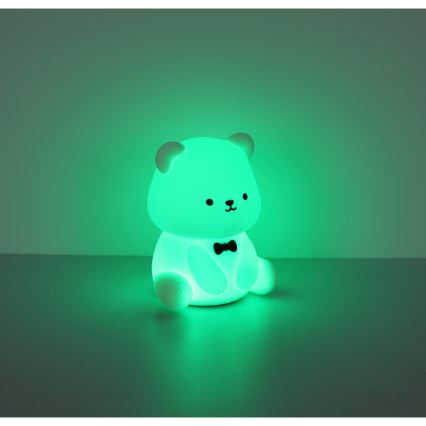 Globo - Veilleuse enfant rechargeable LED RGBW dimmable LED/1W/5V 1200 mAh motif ours