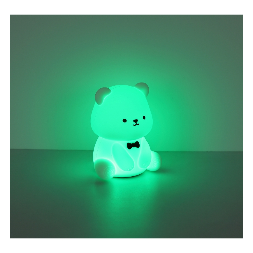 Globo - Veilleuse enfant rechargeable LED RGBW dimmable LED/1W/5V 1200 mAh motif ours