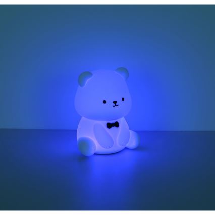 Globo - Veilleuse enfant rechargeable LED RGBW dimmable LED/1W/5V 1200 mAh motif ours