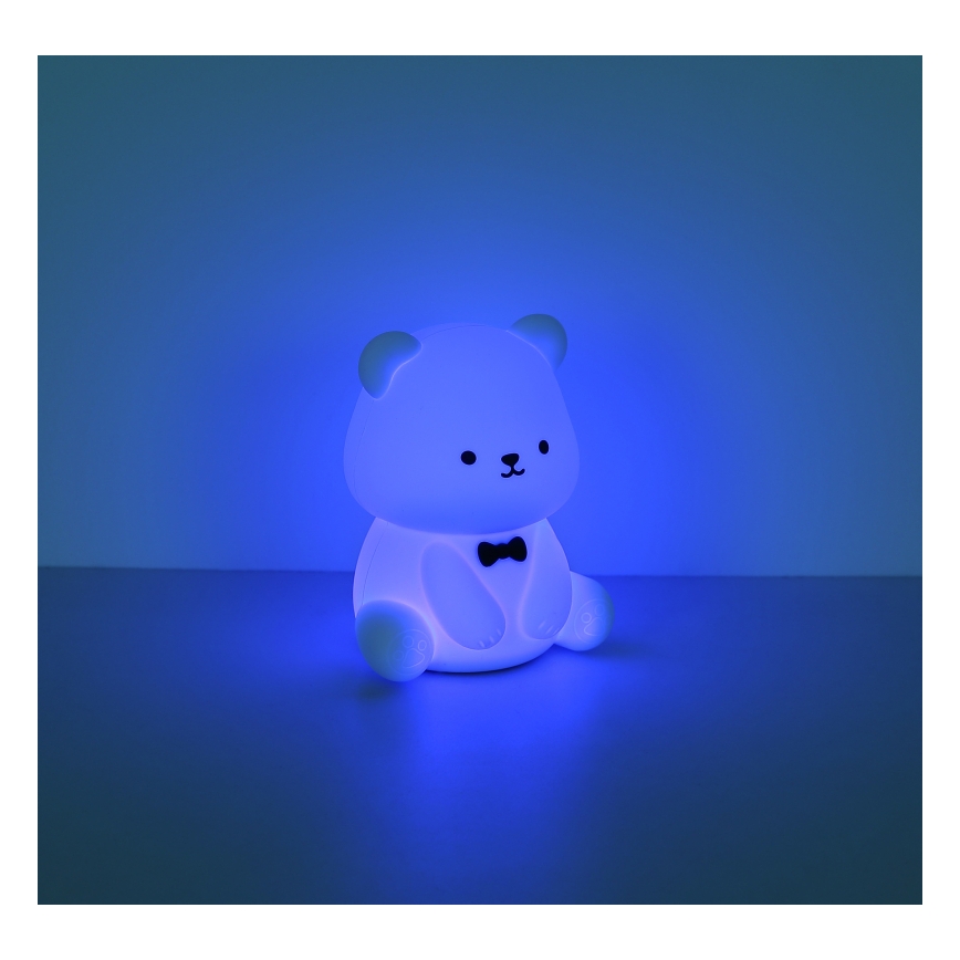 Globo - Veilleuse enfant rechargeable LED RGBW dimmable LED/1W/5V 1200 mAh motif ours