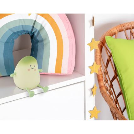 Globo - Veilleuse nocturne rechargeable pour enfants LED RGBW à intensité réglable, 2W/5V, 1200 mAh, coloris mangue