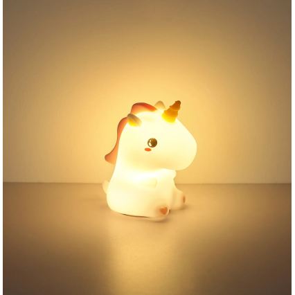 Globo - Veilleuse de nuit rechargeable pour enfants LED RGBW dimmable LED/1,5W/5V 1200 mAh licorne