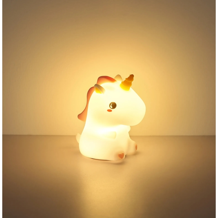 Globo - Veilleuse de nuit rechargeable pour enfants LED RGBW dimmable LED/1,5W/5V 1200 mAh licorne