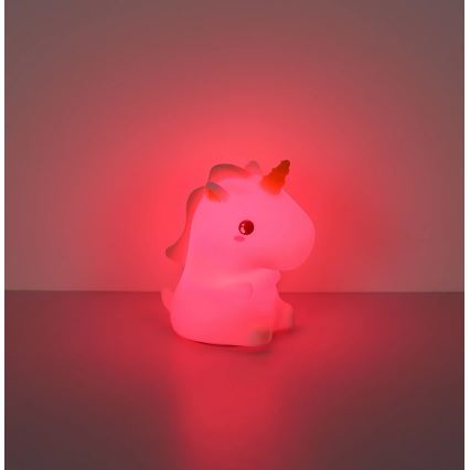 Globo - Veilleuse de nuit rechargeable pour enfants LED RGBW dimmable LED/1,5W/5V 1200 mAh licorne