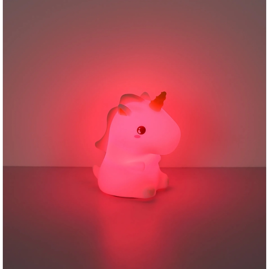 Globo - Veilleuse de nuit rechargeable pour enfants LED RGBW dimmable LED/1,5W/5V 1200 mAh licorne