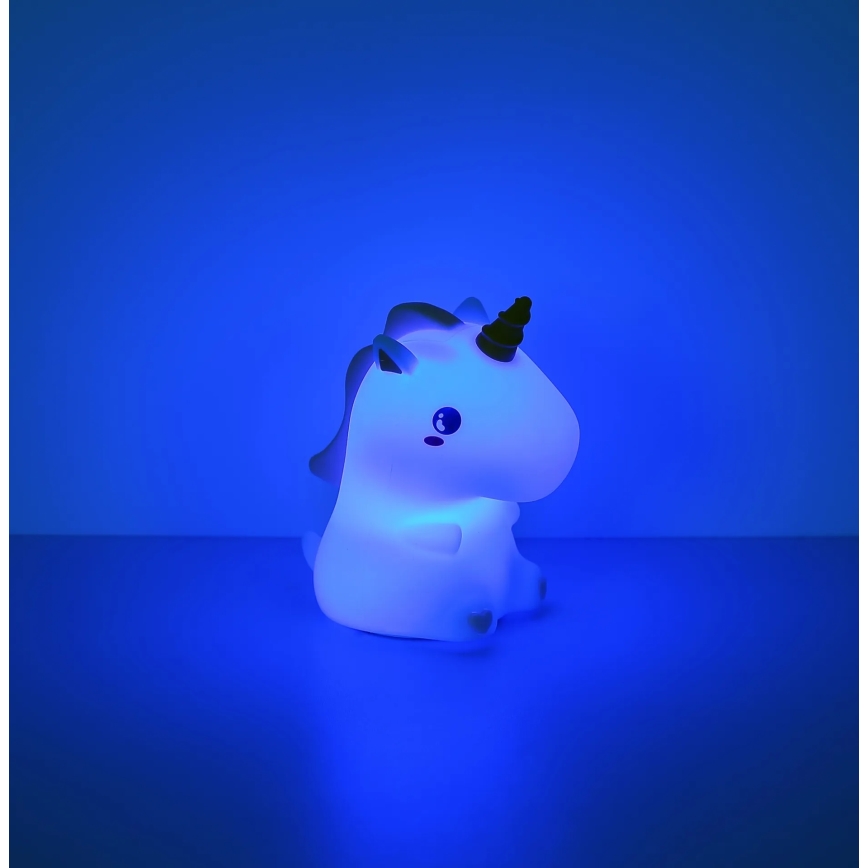 Globo - Veilleuse de nuit rechargeable pour enfants LED RGBW dimmable LED/1,5W/5V 1200 mAh licorne