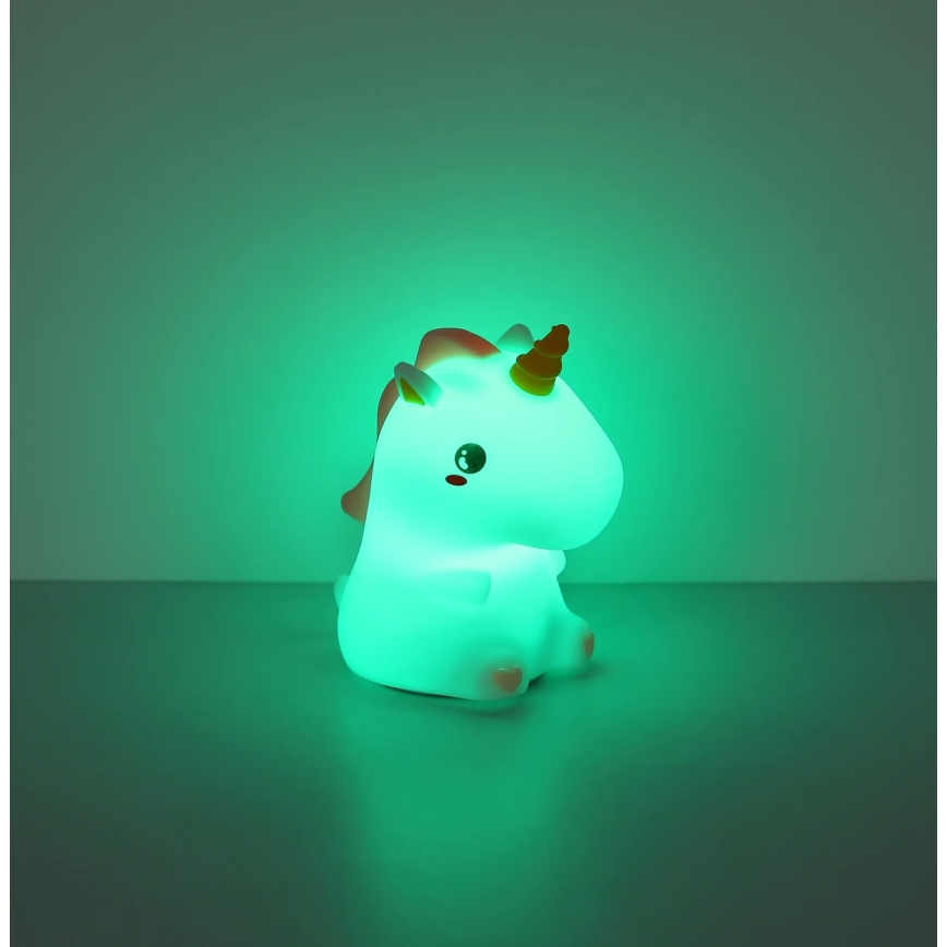 Globo - Veilleuse de nuit rechargeable pour enfants LED RGBW dimmable LED/1,5W/5V 1200 mAh licorne