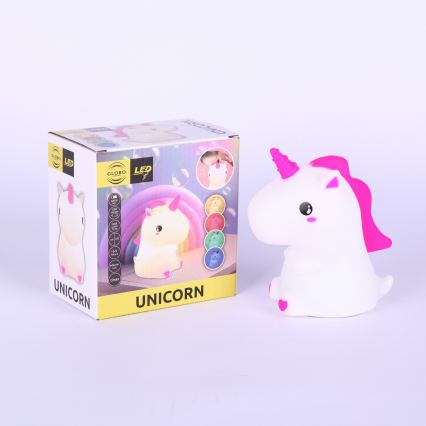 Globo - Veilleuse de nuit rechargeable pour enfants LED RGBW dimmable LED/1,5W/5V 1200 mAh licorne