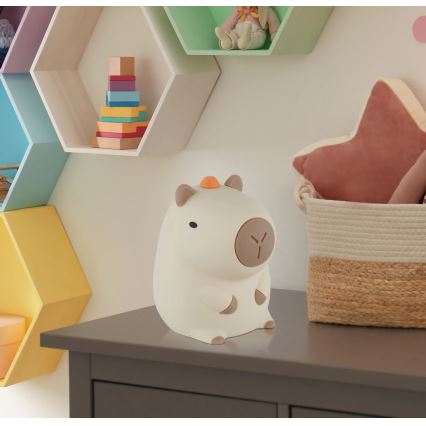 Globo - Veilleuse rechargeable pour enfants LED RGBW dimmable LED/1,5W/5V 1200 mAh capybara