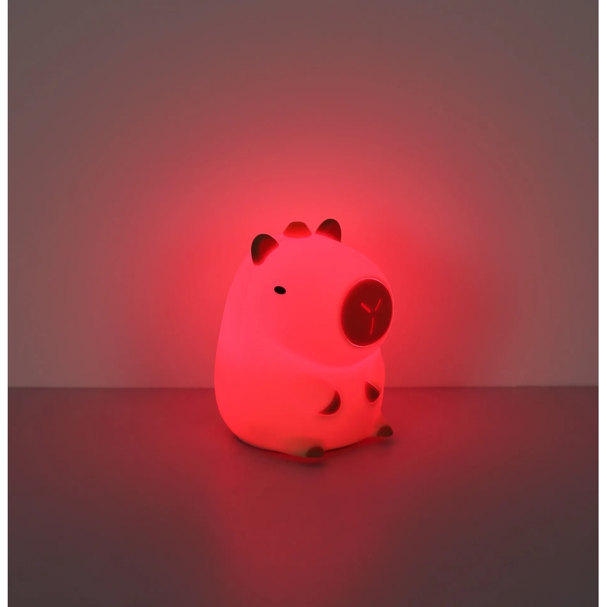 Globo - Veilleuse rechargeable pour enfants LED RGBW dimmable LED/1,5W/5V 1200 mAh capybara