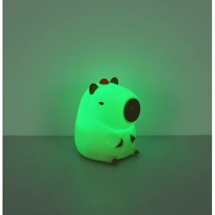 Globo - Veilleuse rechargeable pour enfants LED RGBW dimmable LED/1,5W/5V 1200 mAh capybara
