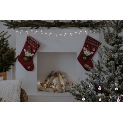 Globo - Guirlande lumineuse LED 20xLED/2xAA 2,2m blanc chaud