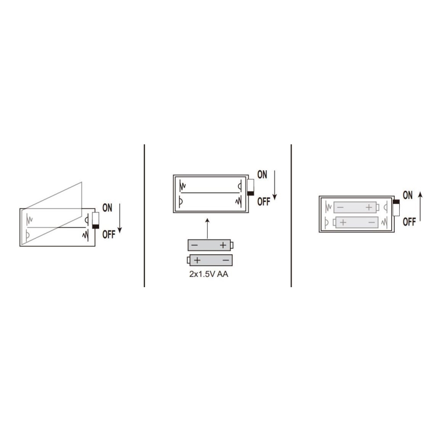 Globo - Guirlande lumineuse LED 20xLED/2xAA 2,2m blanc chaud