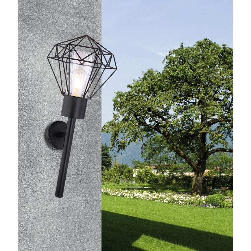 Globo - Applique murale d'extérieur 1xE27/15W/230V IP44