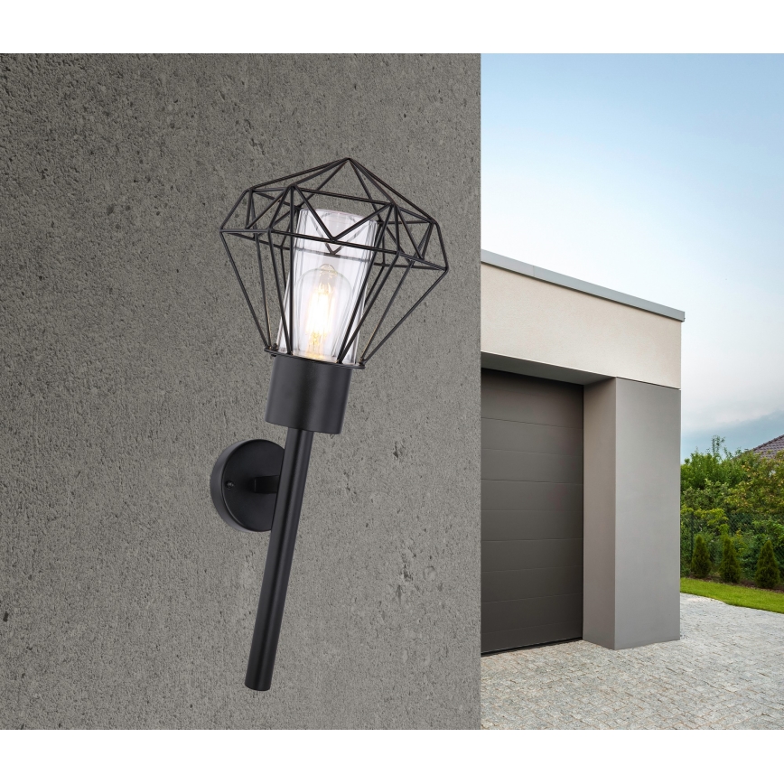 Globo - Applique murale d'extérieur 1xE27/15W/230V IP44