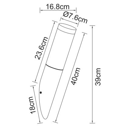 Globo - Applique murale d'extérieur 1xE27/60W/230V